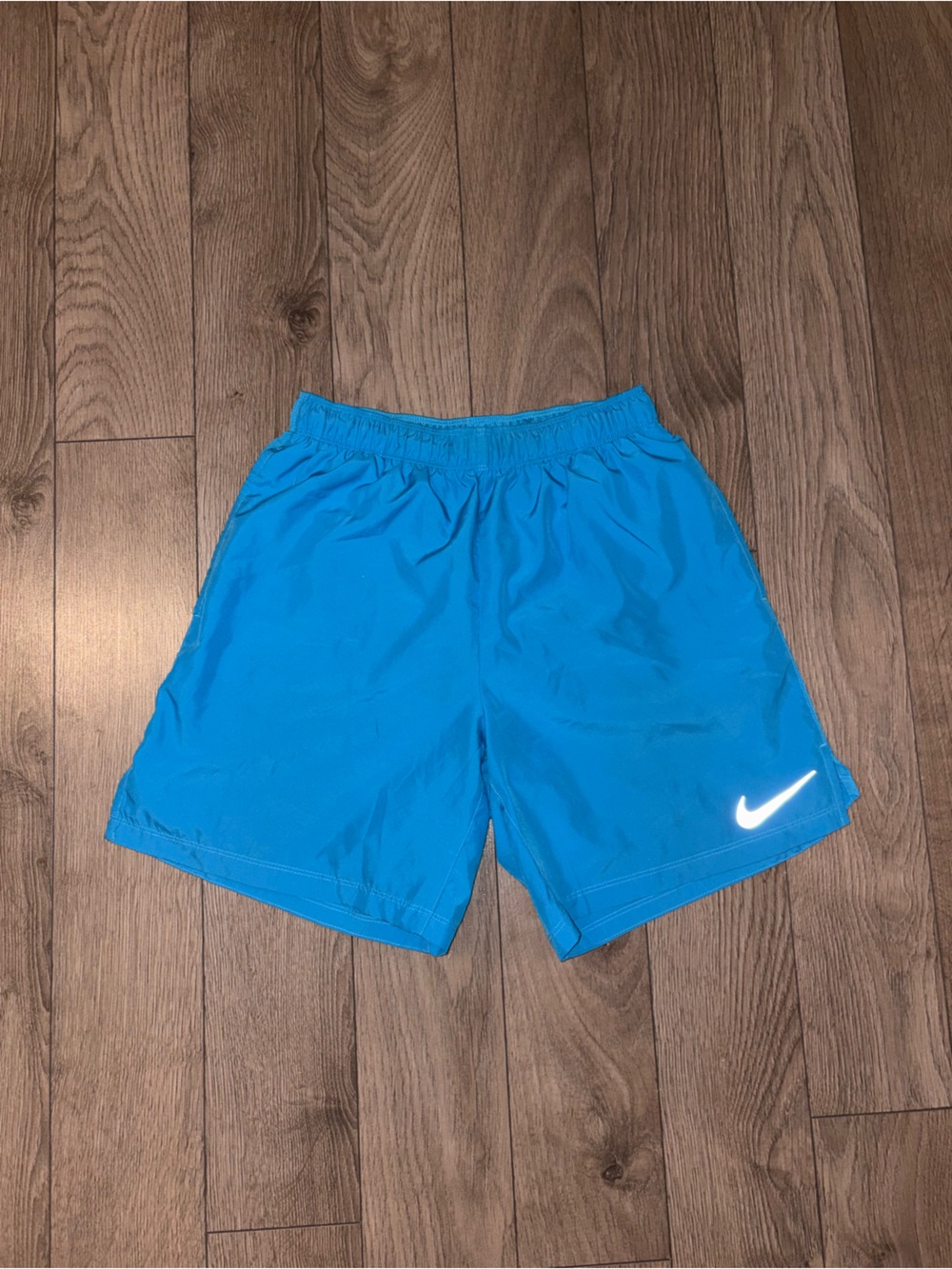 Nike Turquoise Dri-FIT Athletic Shorts with Reflective Swoosh